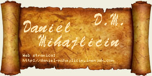 Daniel Mihajličin vizit kartica